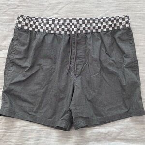 Original Use Gray Checkered Board Shorts
